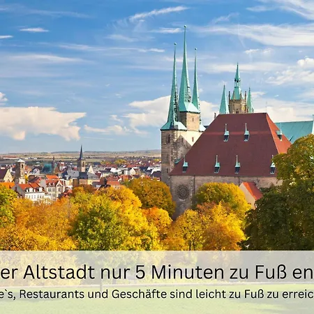 Bohnapartments - Altstadtoase - Balkon Und Garten - Wlan Érfurt